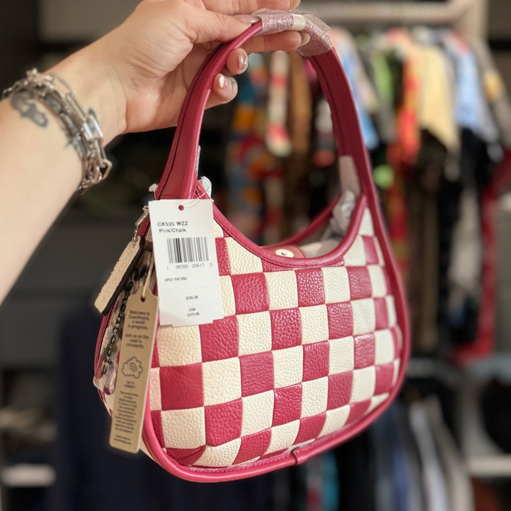 Coachtopia Ergo Bag In Checkerboard Upcrafted Leather